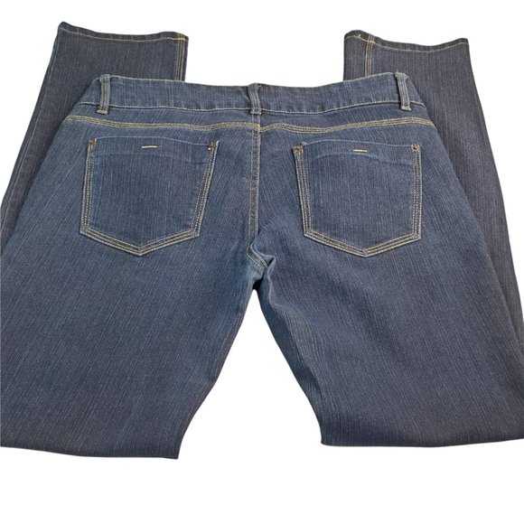 J.Crew Jeans Women's Size 31 Stretch Denim Straight Leg Wide Waistband Low Rise - Picture 4 of 6